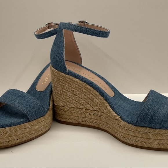 NWOT Stuart Weitzman Women's Nudist Curve Espadrille Wedges Size 9.5
Ankle strap - Picture 6 of 6